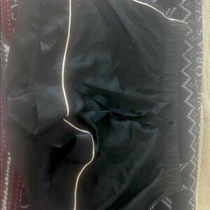 Victoria's Secret Black Pajama Shorts with White Trim